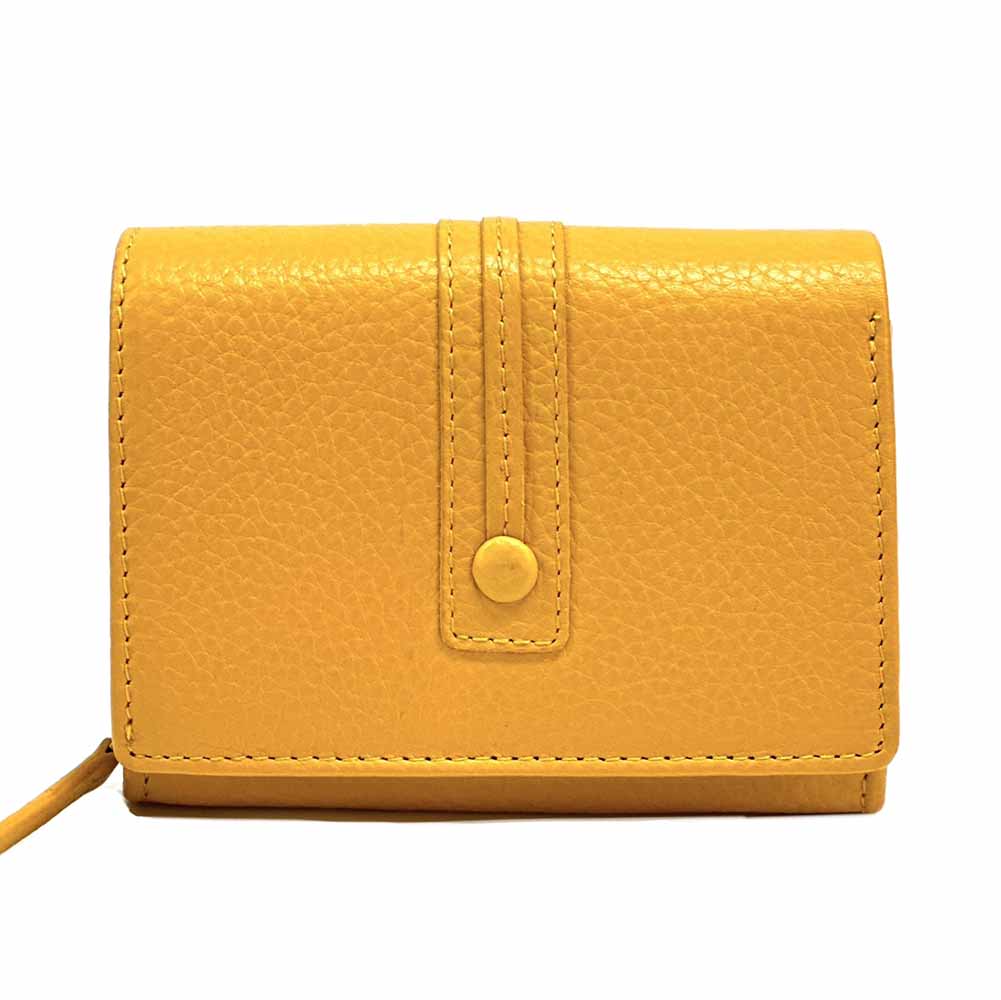 Tris Leather Wallet - Made In Italy