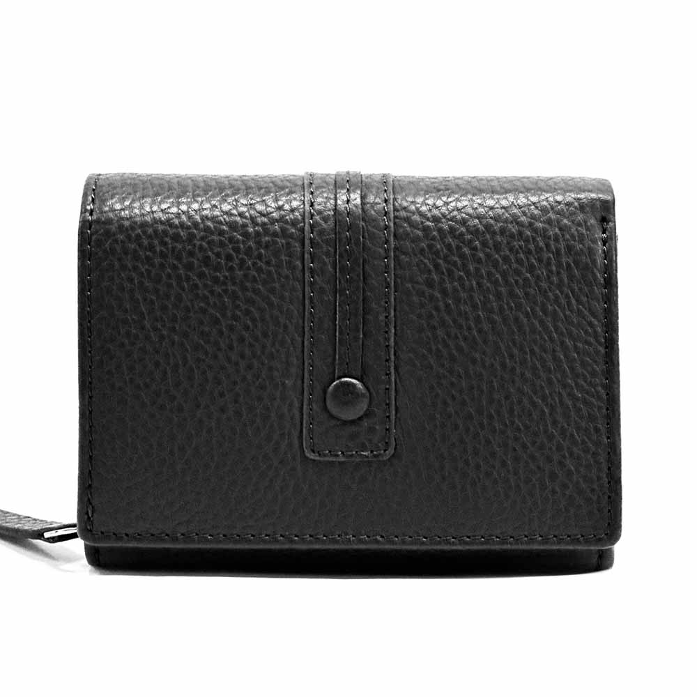 Tris Leather Wallet - Made In Italy