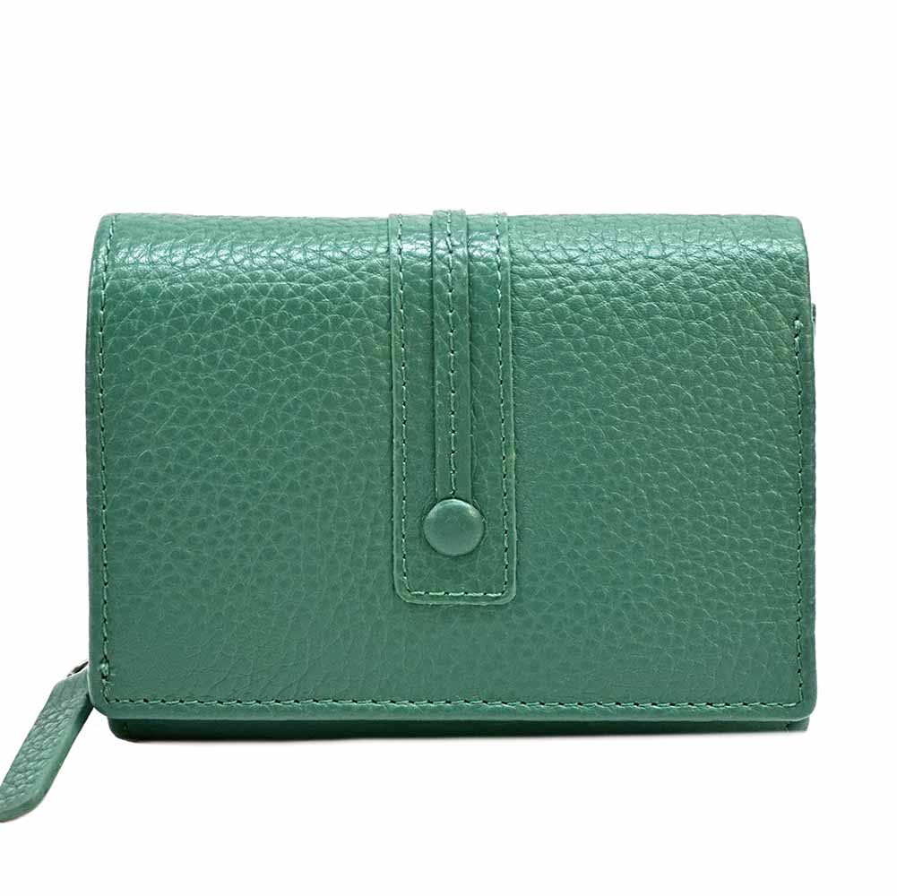 Tris Leather Wallet - Made In Italy