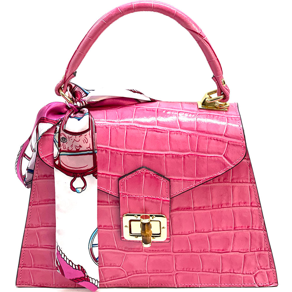 Vittoria cow leather Handbag - Made In Italy