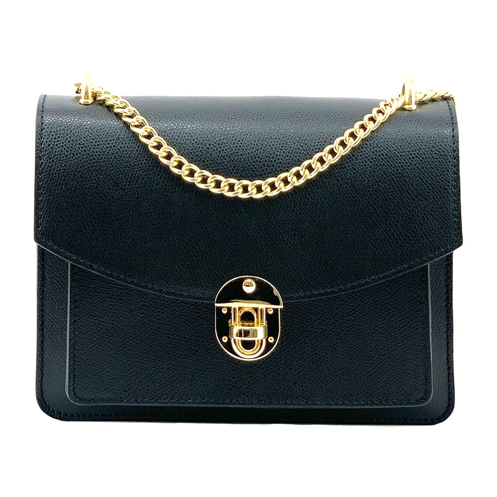 Lucrezia Cross-body leather bag - Made In Italy