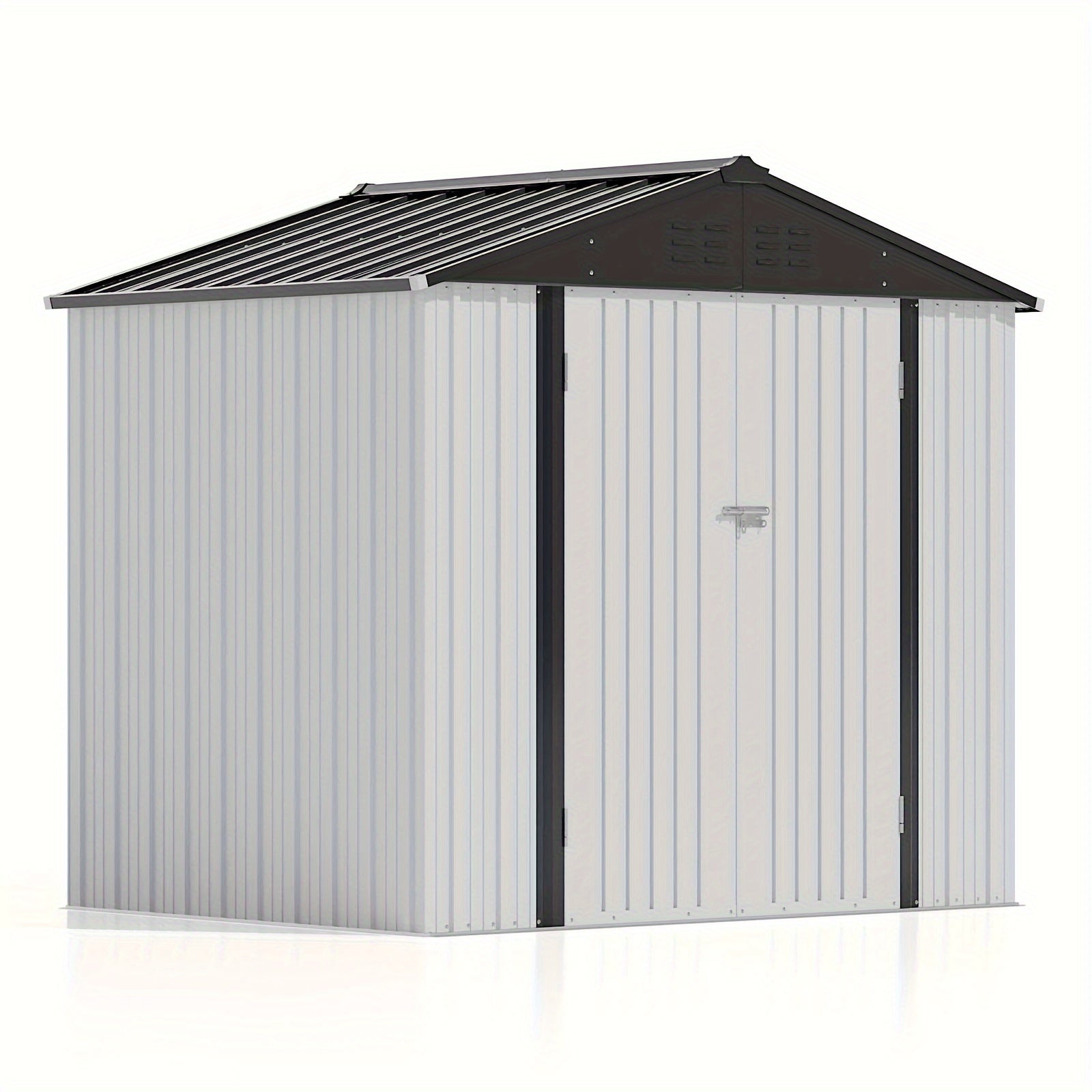 Metal Storage Shed, 8x6 FT, Outdoor Shed With Doors & Air Vents, Utility And Tool Storage Shed For Backyard Garden Patio