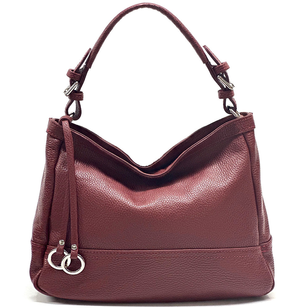 Elena Hobo Italian Leather Shoulder Bag - Made In Italy
