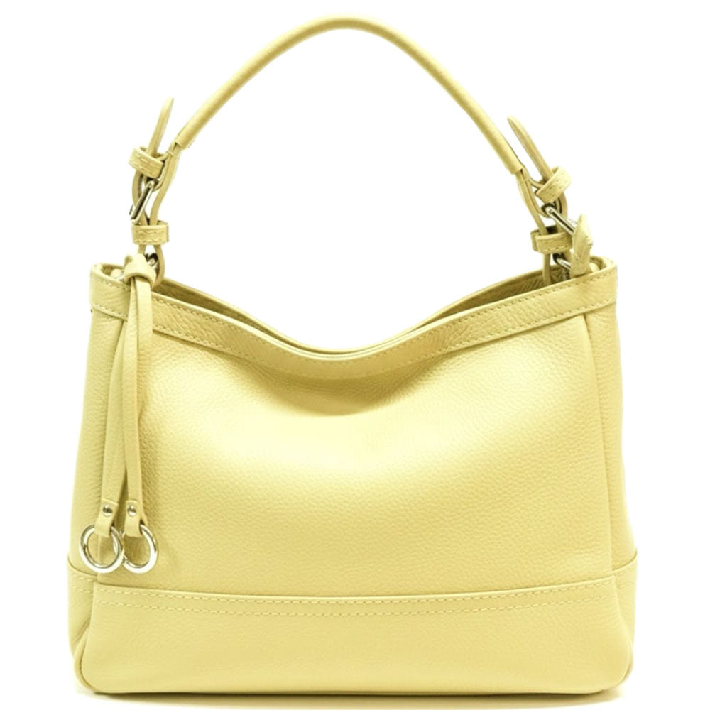 Elena Hobo Italian Leather Shoulder Bag - Made In Italy
