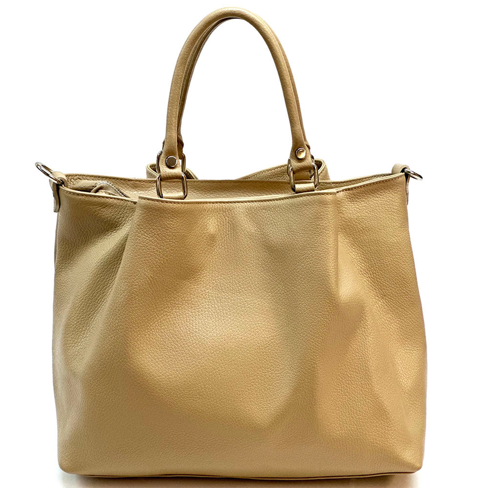 Donata Leather Hobo Bag - Made In Italy
