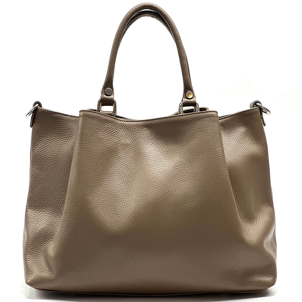 Donata Leather Hobo Bag - Made In Italy