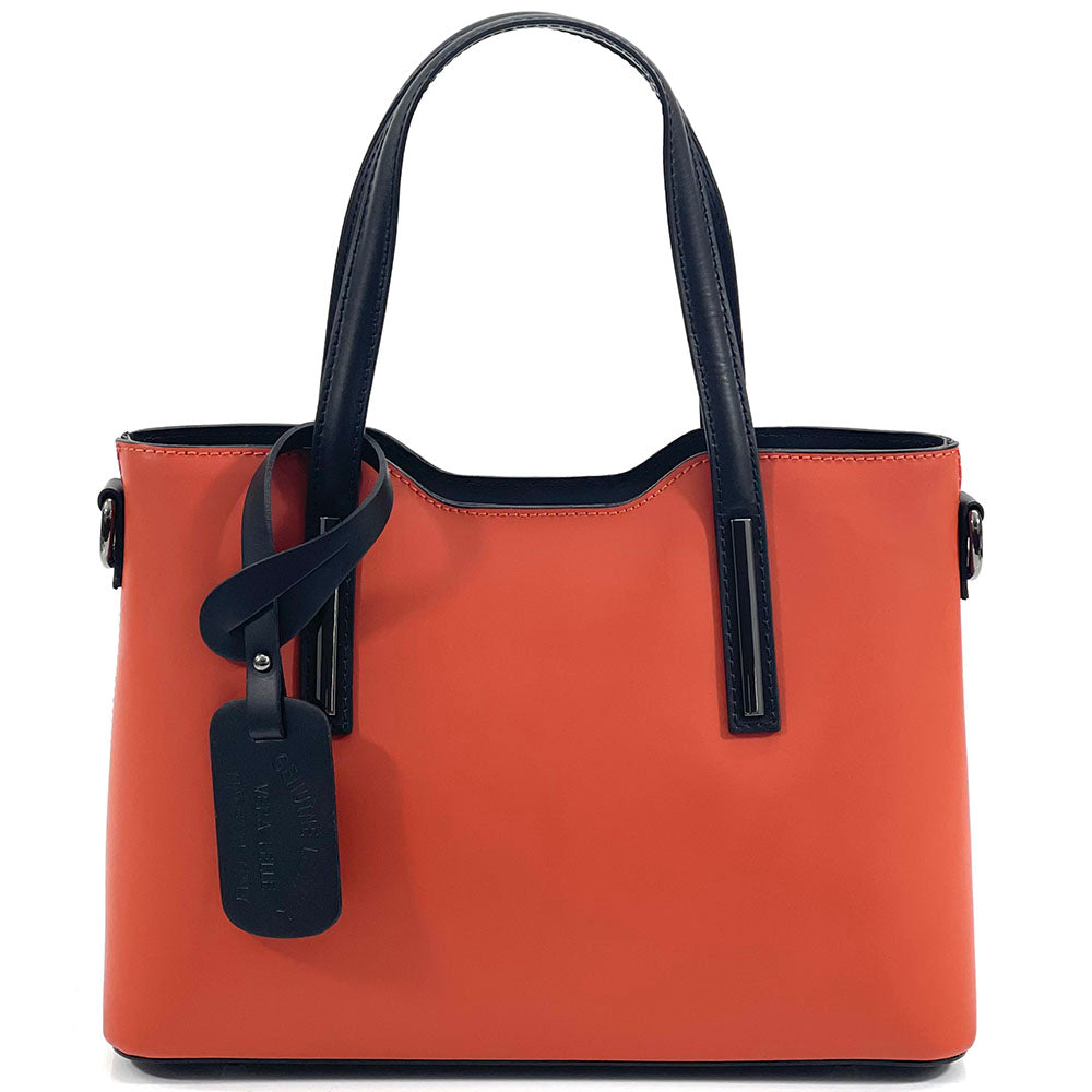 Emily leather Handbag - Made In Italy