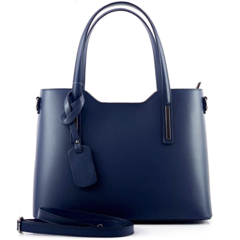 Emily leather Handbag - Made In Italy
