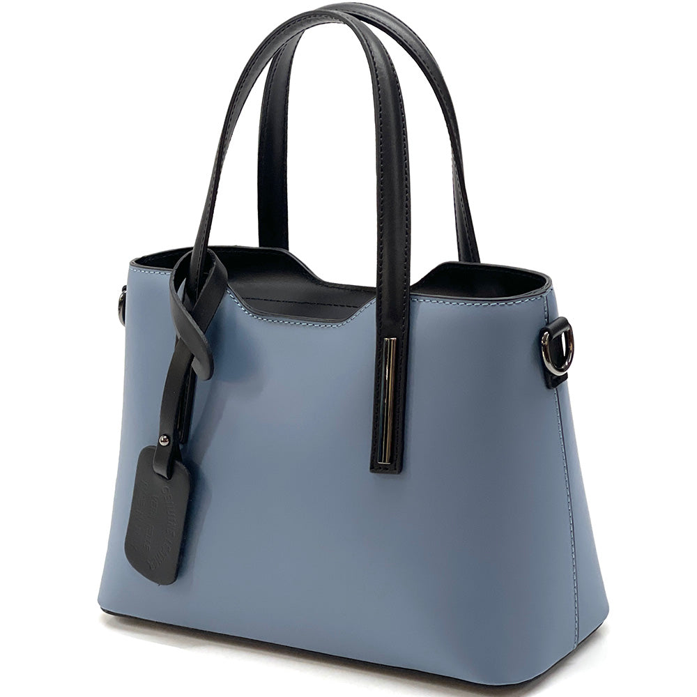 Emily leather Handbag - Made In Italy