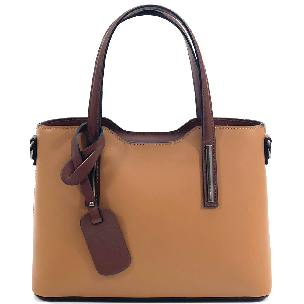 Emily leather Handbag - Made In Italy