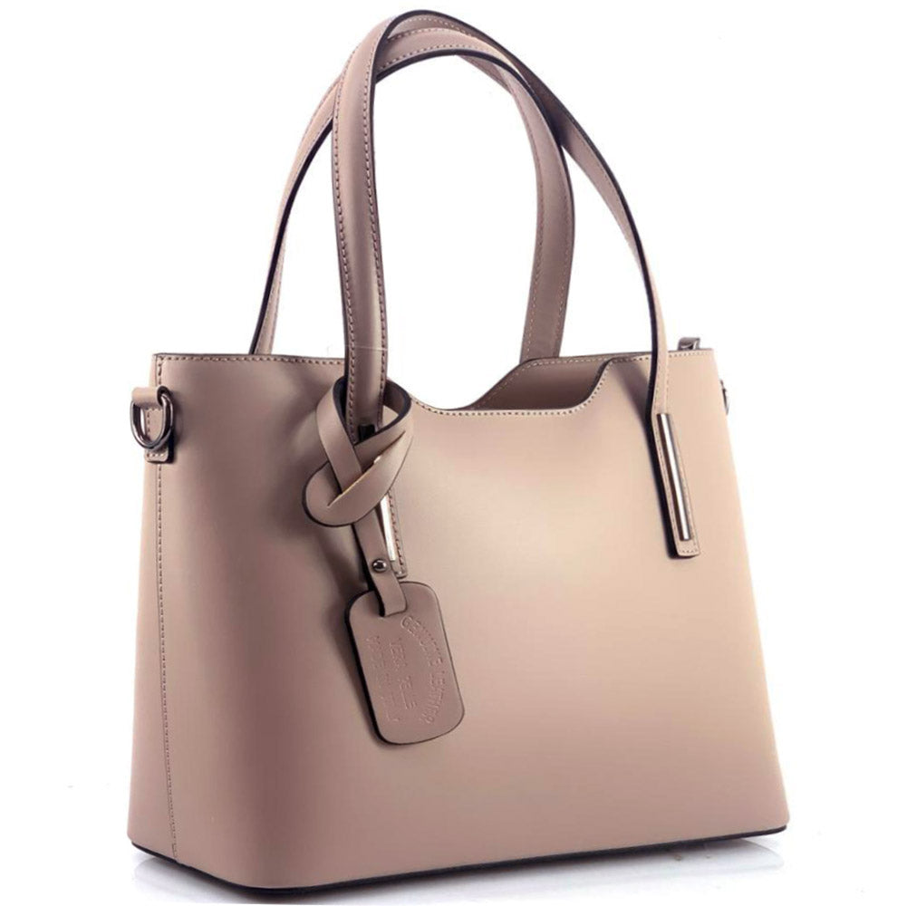 Emily leather Handbag - Made In Italy