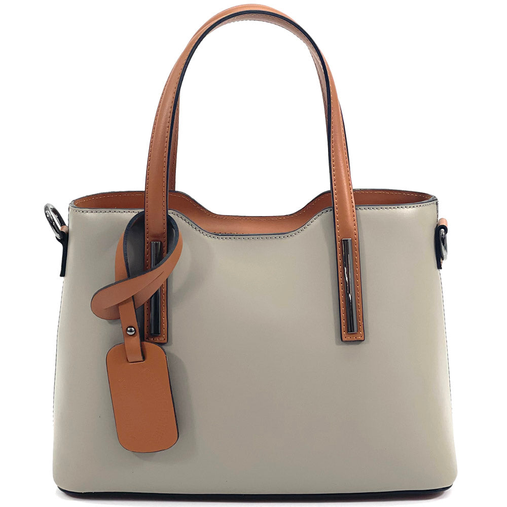 Emily leather Handbag - Made In Italy