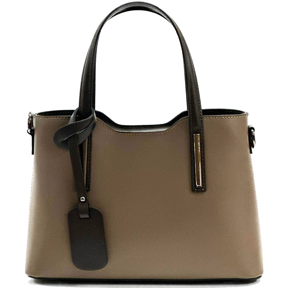 Emily leather Handbag - Made In Italy
