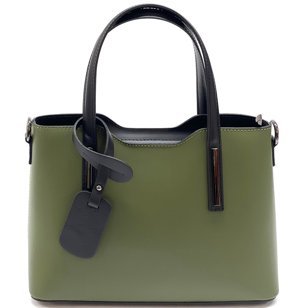 Emily leather Handbag - Made In Italy