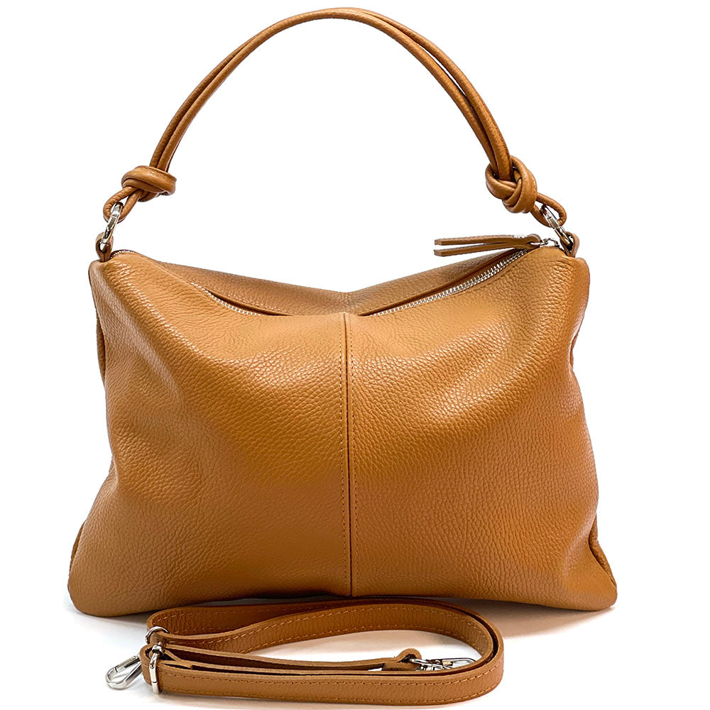 Lunaria Italian Leather Shoulder Bag - Made In Italy