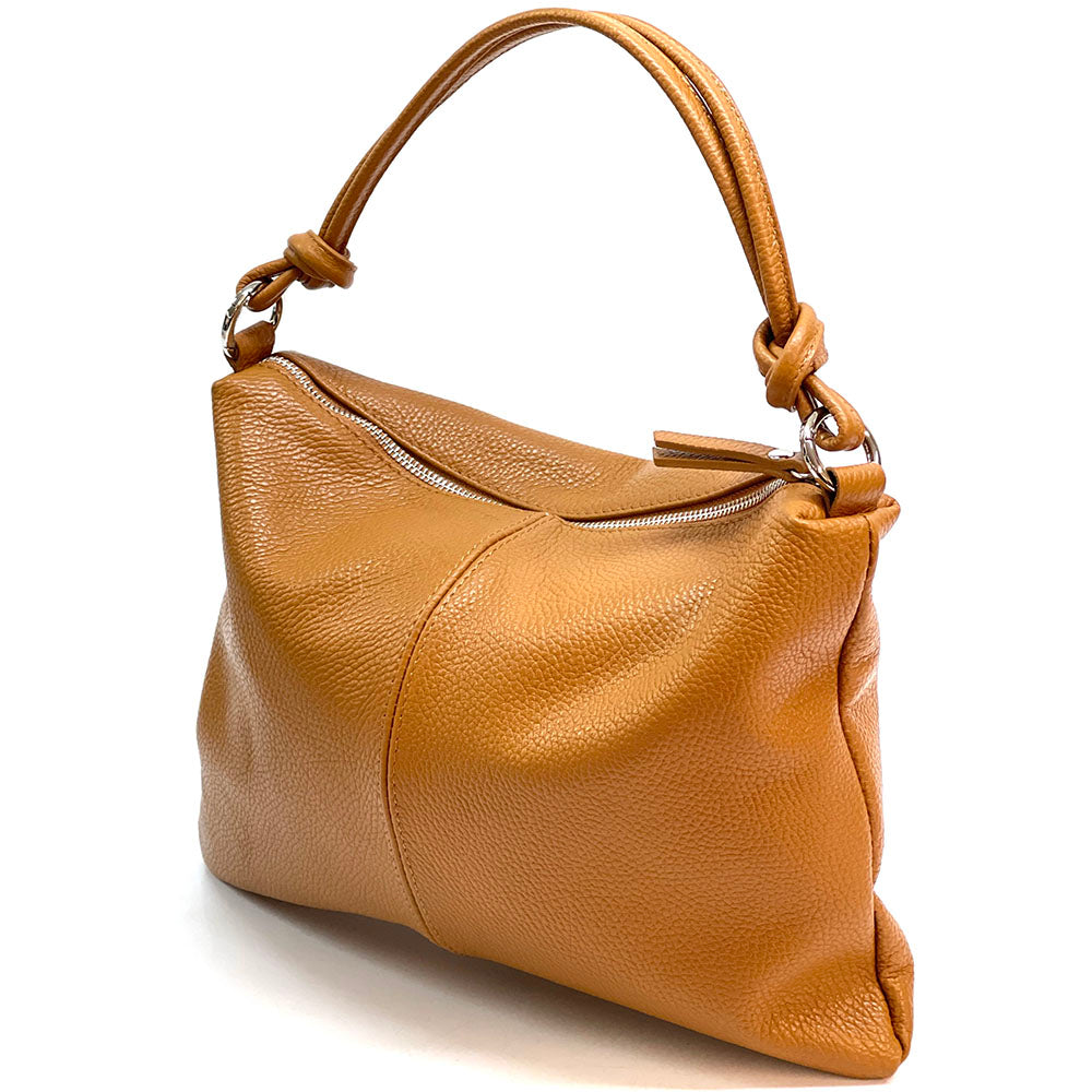 Lunaria Italian Leather Shoulder Bag - Made In Italy