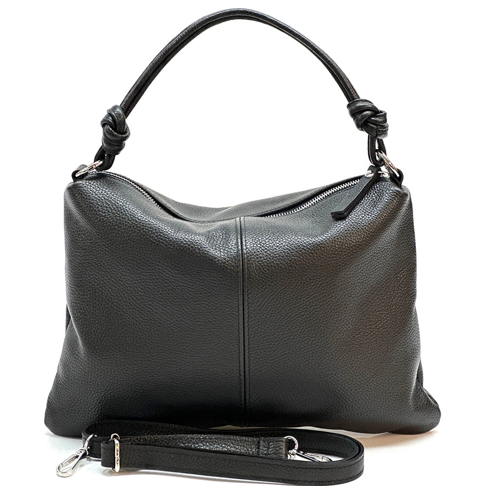 Lunaria Italian Leather Shoulder Bag - Made In Italy