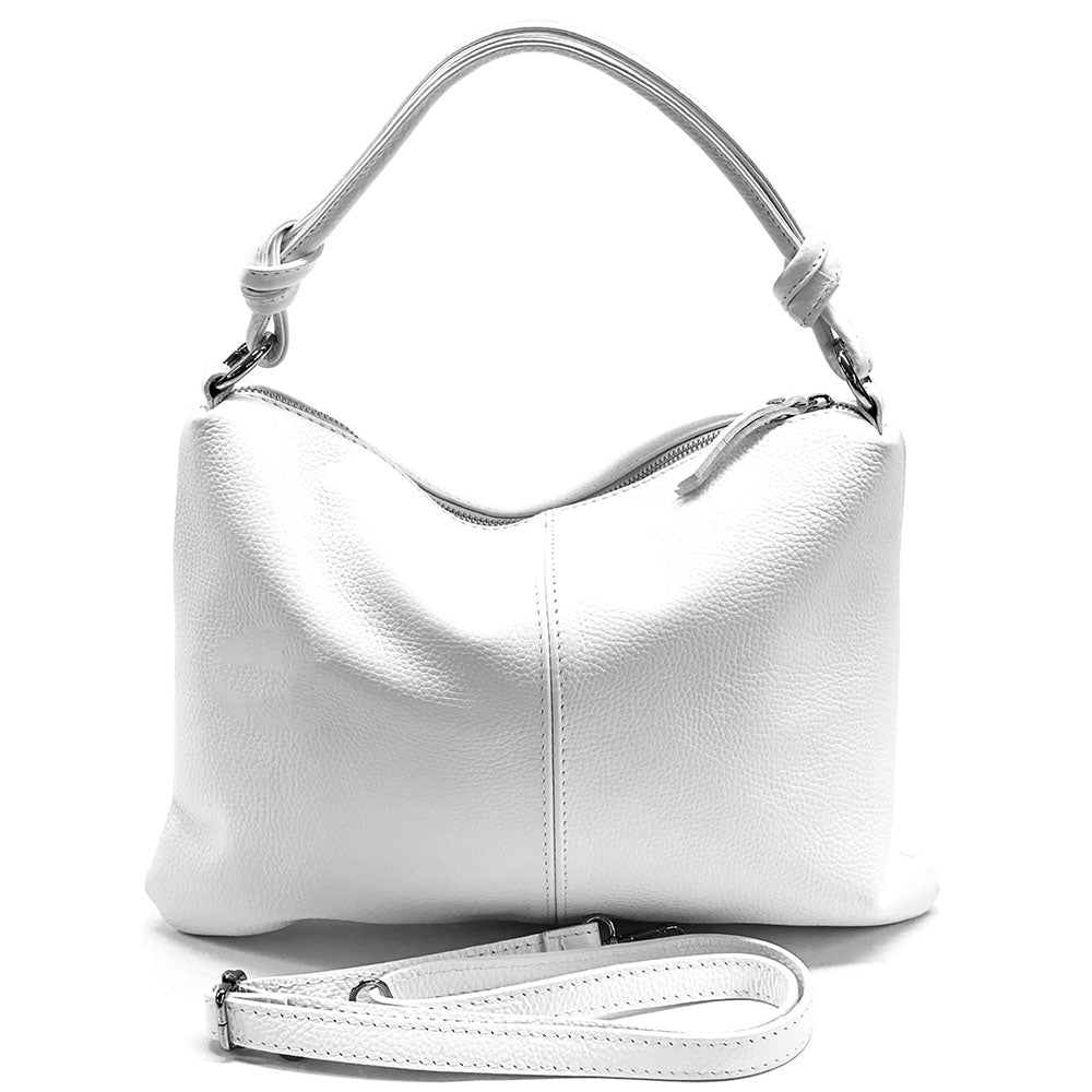 Lunaria Italian Leather Shoulder Bag - Made In Italy