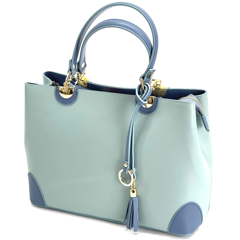 Irma leather handbag - Made In Italy