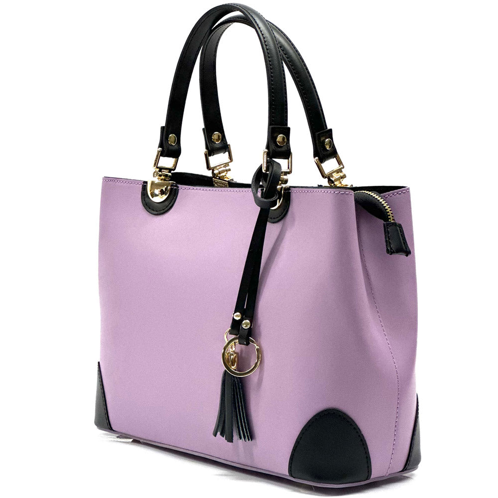 Irma leather handbag - Made In Italy