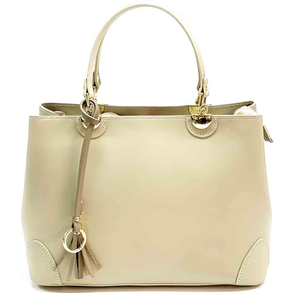 Irma leather handbag - Made In Italy