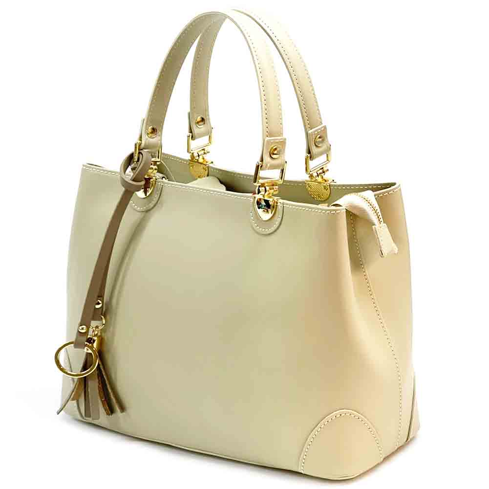 Irma leather handbag - Made In Italy