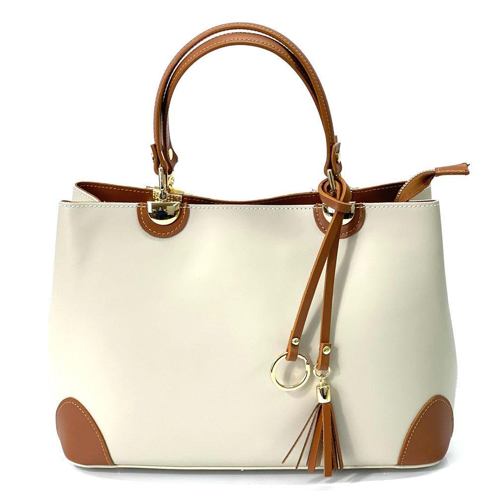Irma leather handbag - Made In Italy