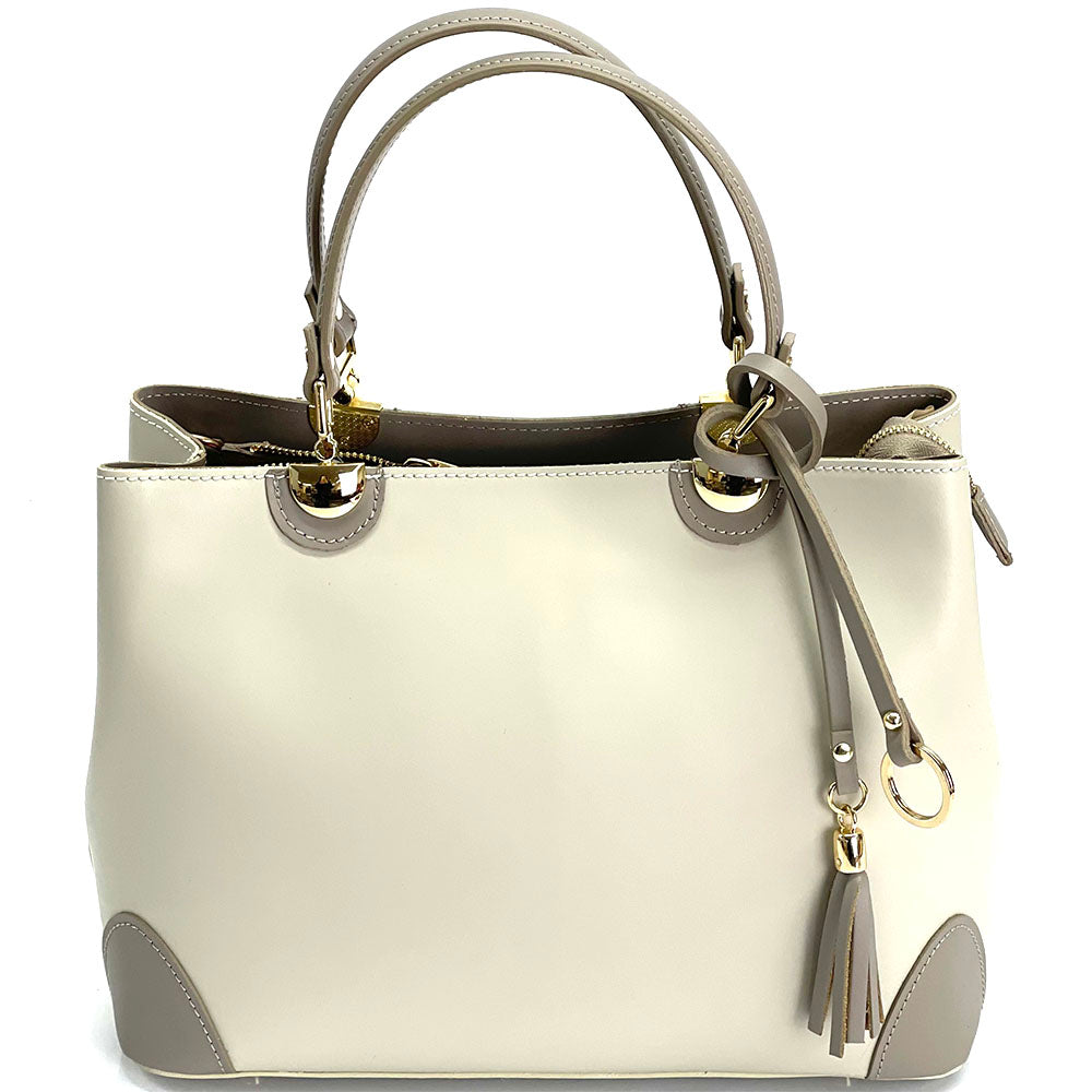Irma leather handbag - Made In Italy