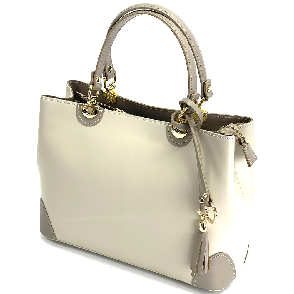 Irma leather handbag - Made In Italy