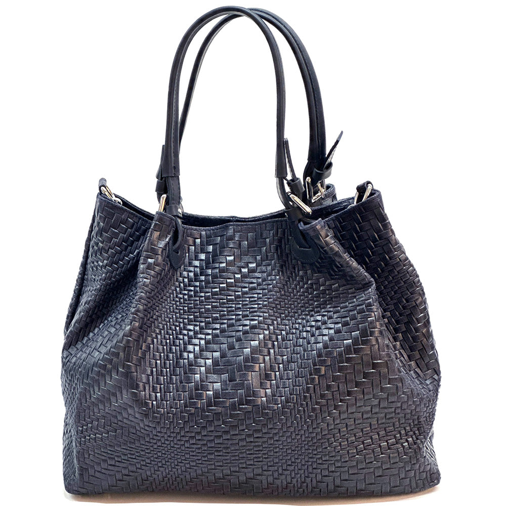 Debora S Leather Shoulder Bag - Made In Italy