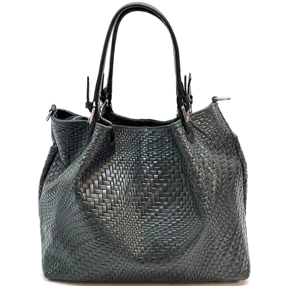 Debora S Leather Shoulder Bag - Made In Italy