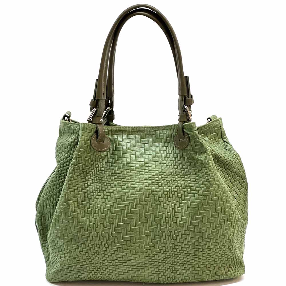 Debora S Leather Shoulder Bag - Made In Italy