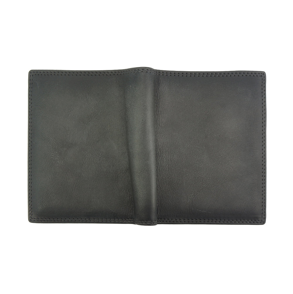 Wallet Alfio in vintage leather - Made In Italy