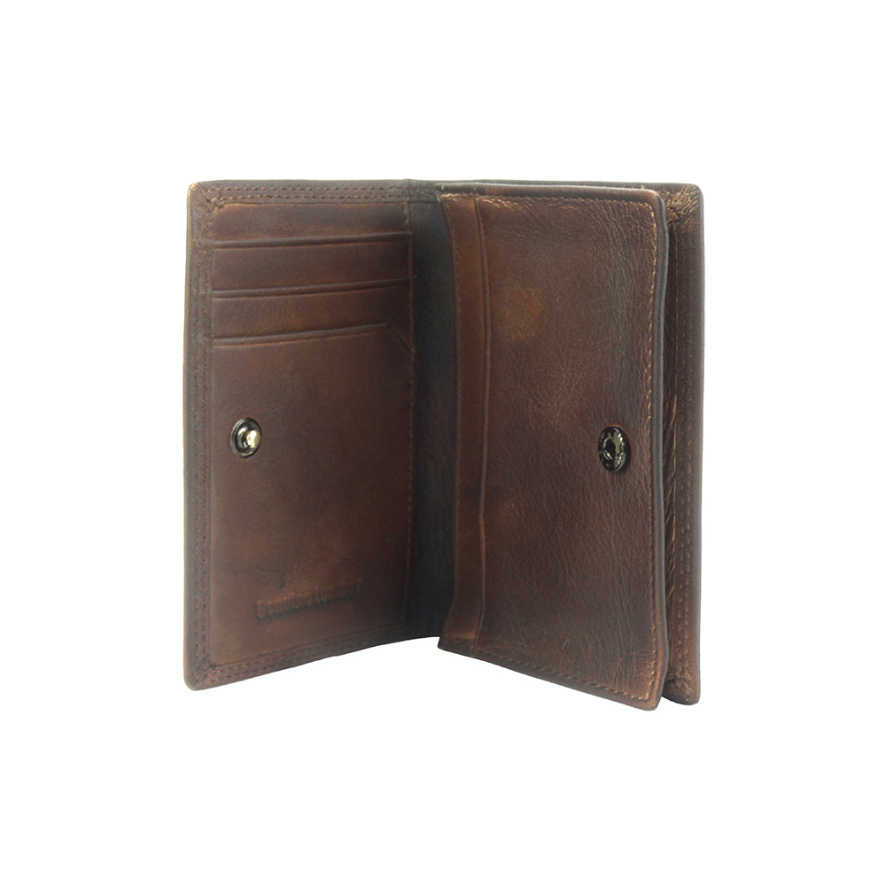 Roviero Vintage Leather Card Wallet - Made In Italy