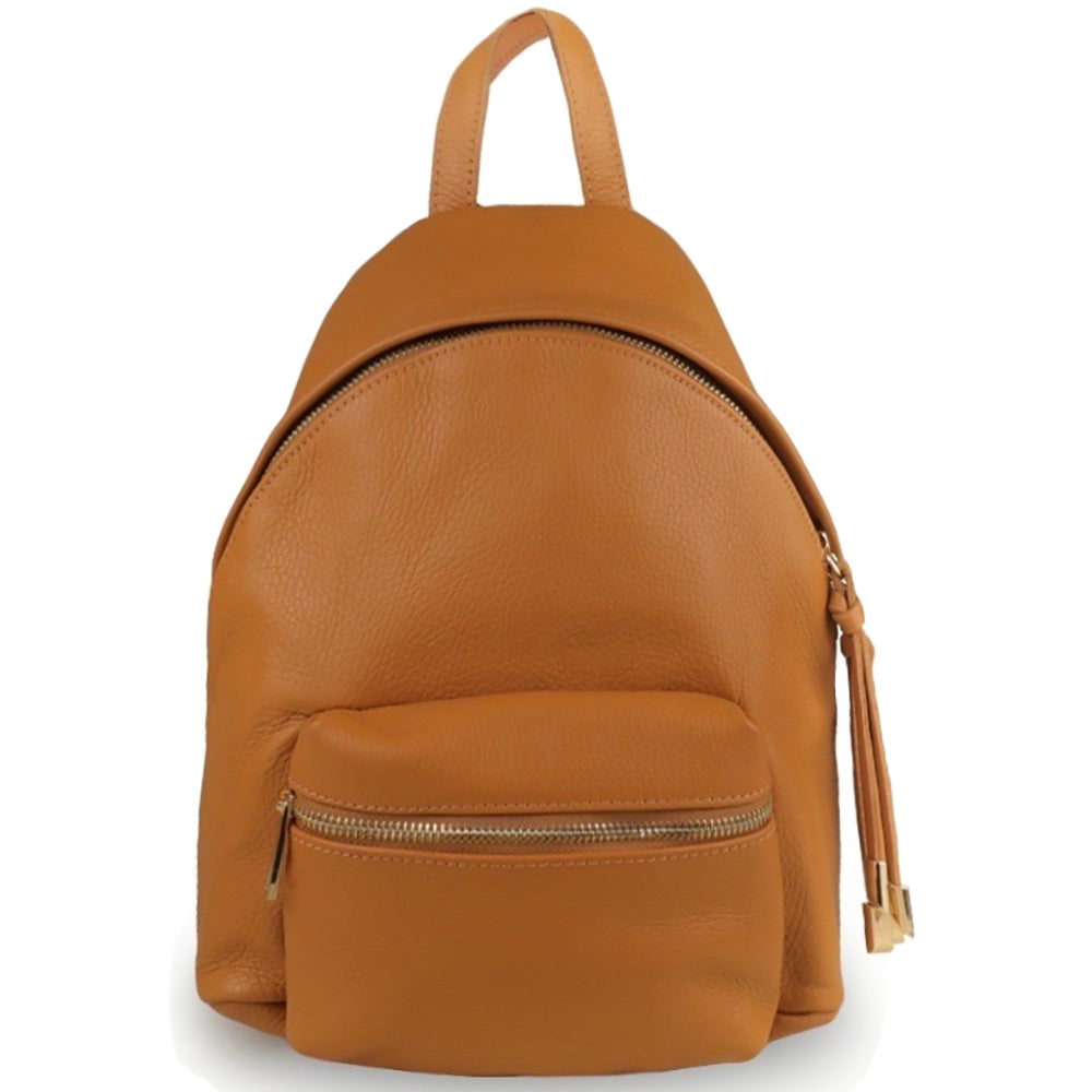 Harper leather backpack - Made In Italy