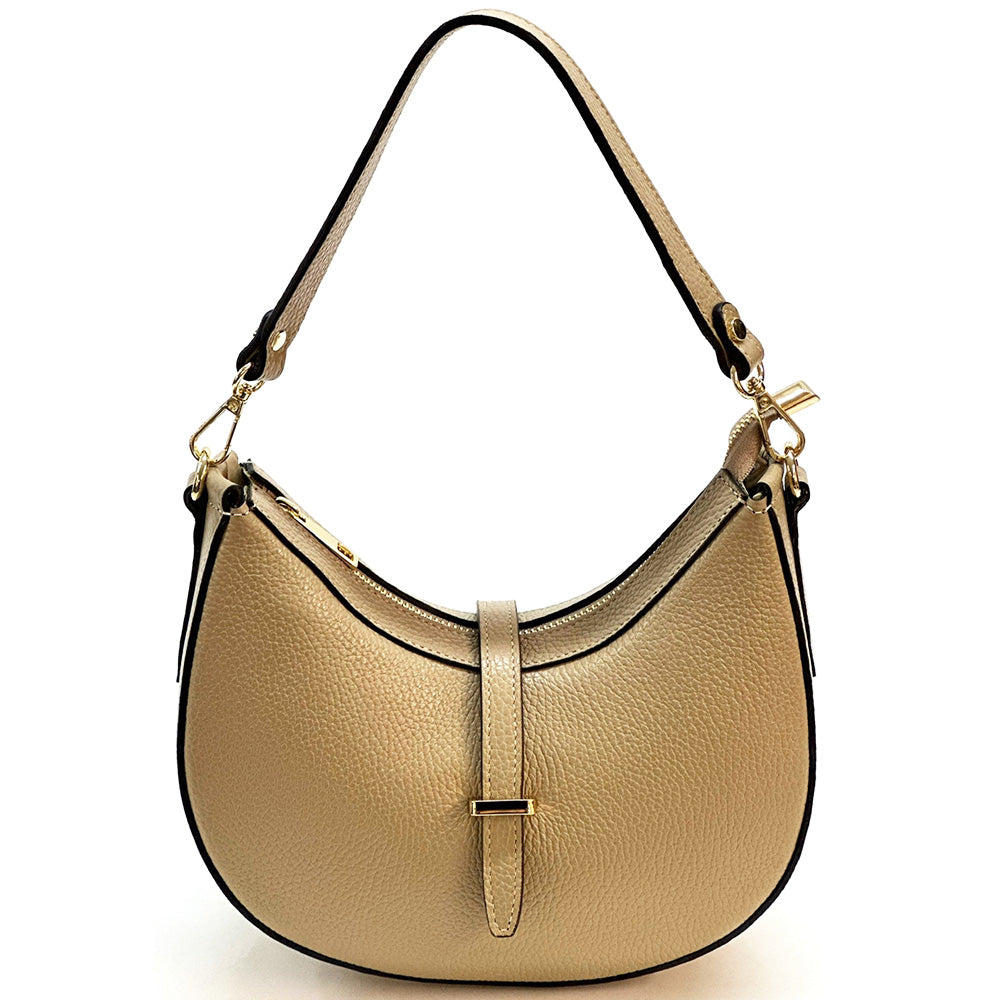 Felisa Hobo Cow Leather Bag - Made In Italy