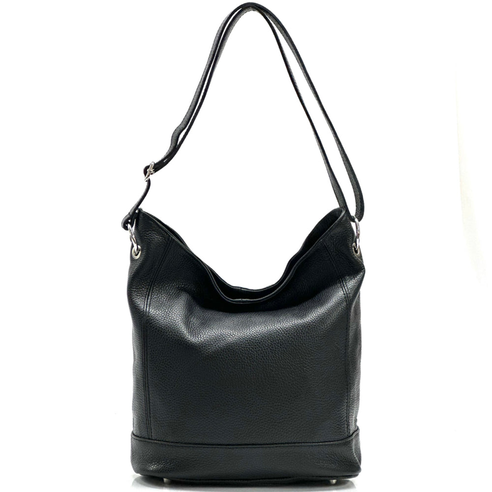 Alisia Leather Hobo Bag - Made In Italy