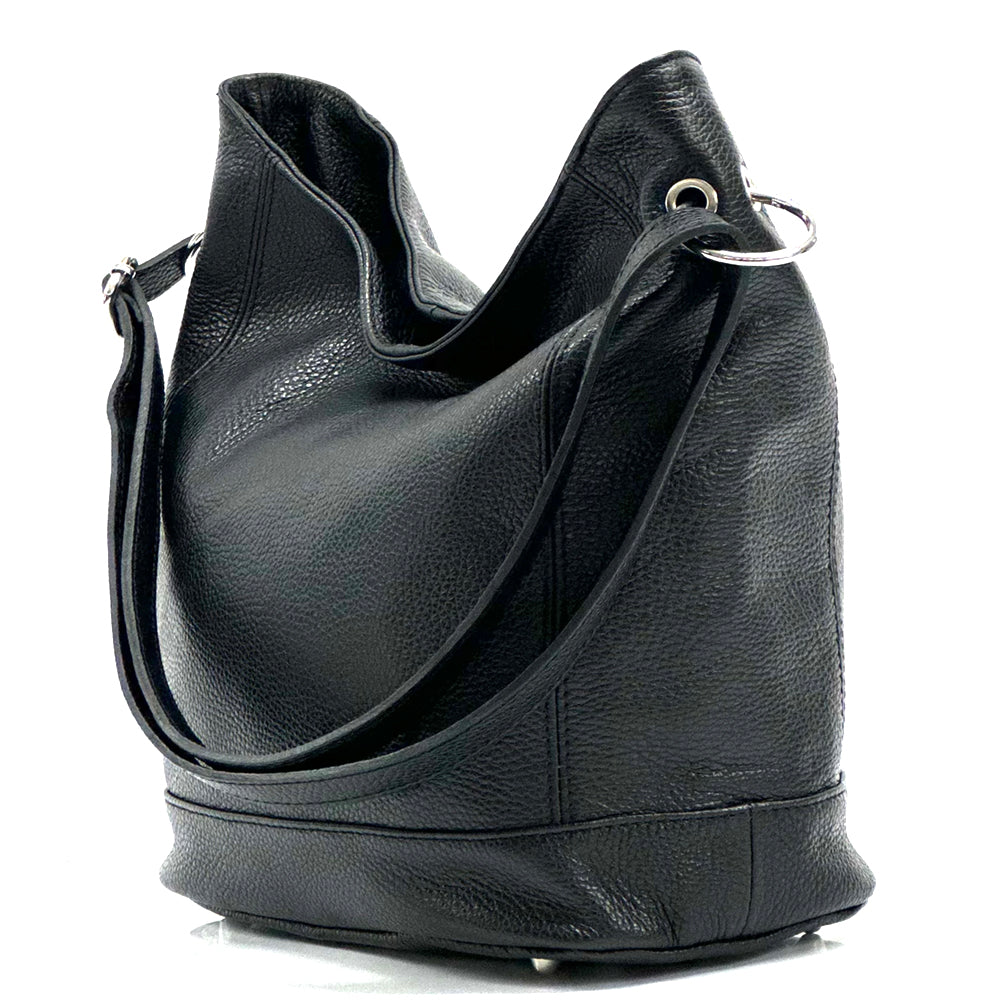 Alisia Leather Hobo Bag - Made In Italy