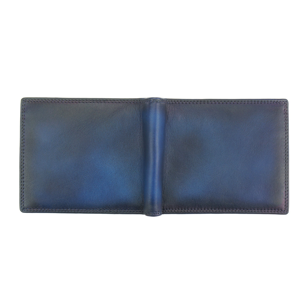 Wallet Attilio in vintage leather - Made In Italy