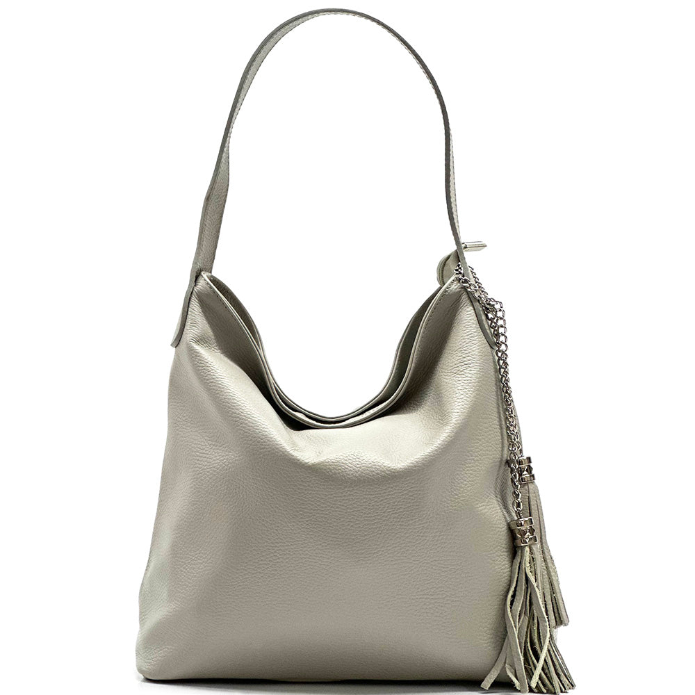 Prudenzia Leather Shoulder Bag - Made In Italy