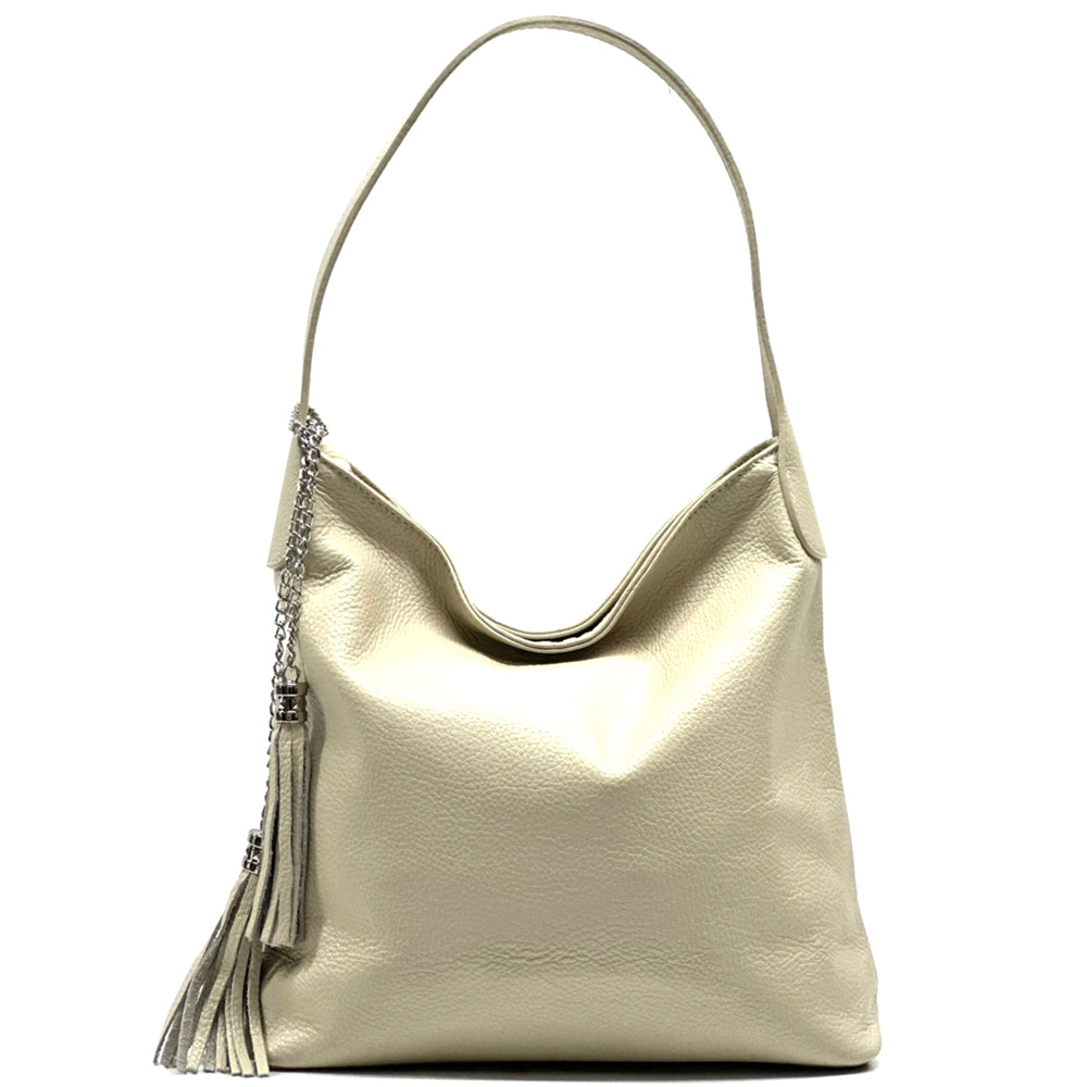 Prudenzia Leather Shoulder Bag - Made In Italy