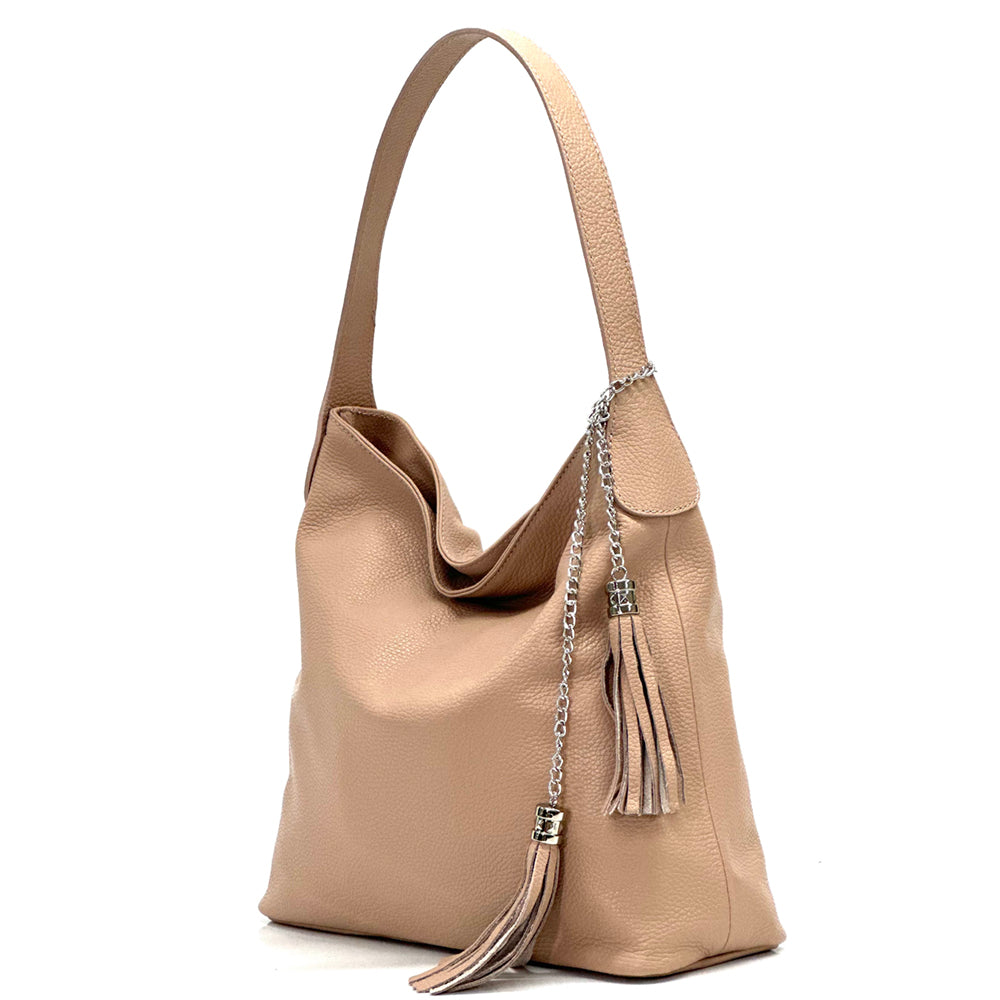 Prudenzia Leather Shoulder Bag - Made In Italy