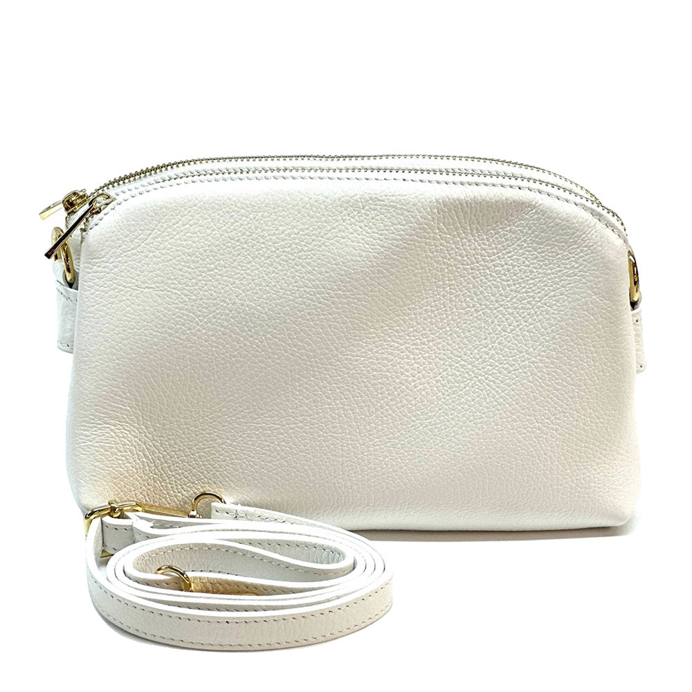 Rufina cow leather clutch - Made In Italy
