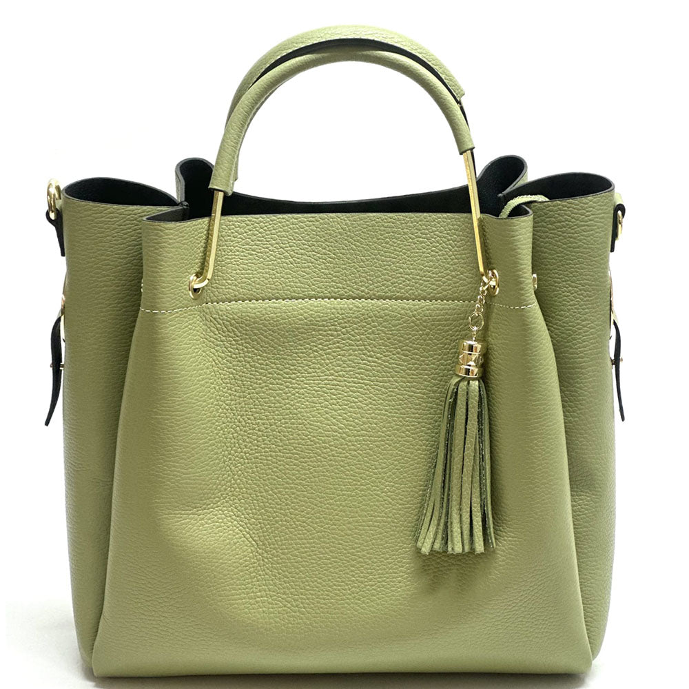 Veronica leather handbag - Made In Italy