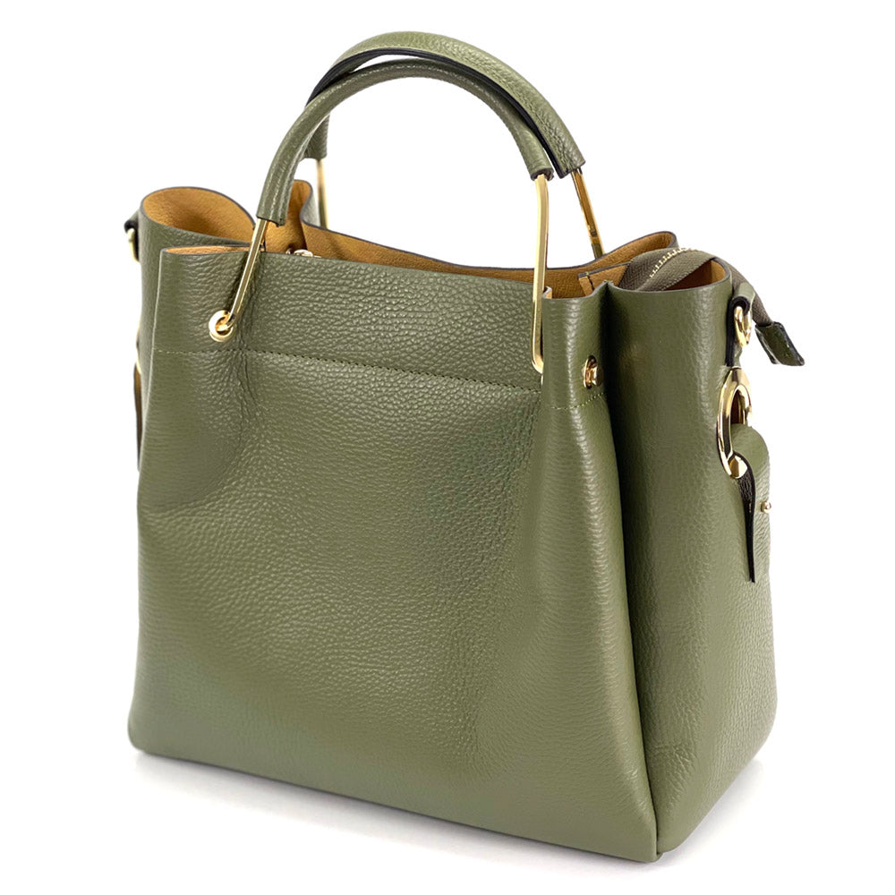 Veronica leather handbag - Made In Italy