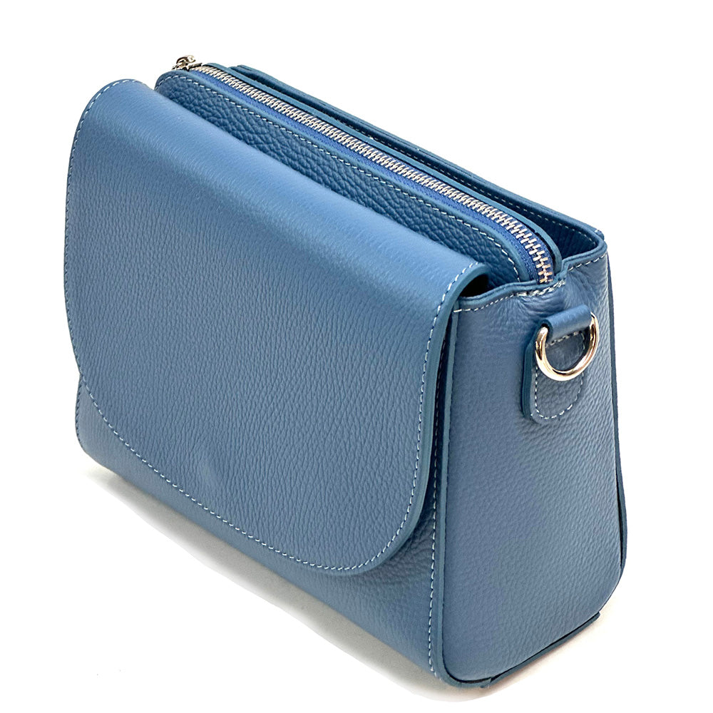 Ester Leather Shoulder Bag - Made In Italy