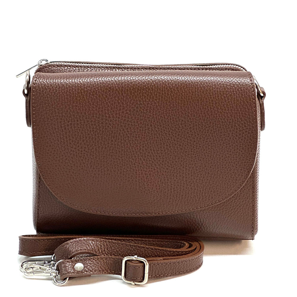 Ester Leather Shoulder Bag - Made In Italy