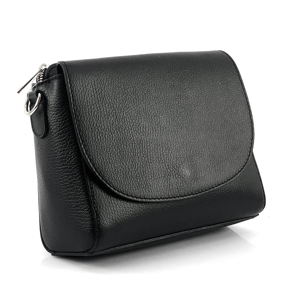 Ester Leather Shoulder Bag - Made In Italy