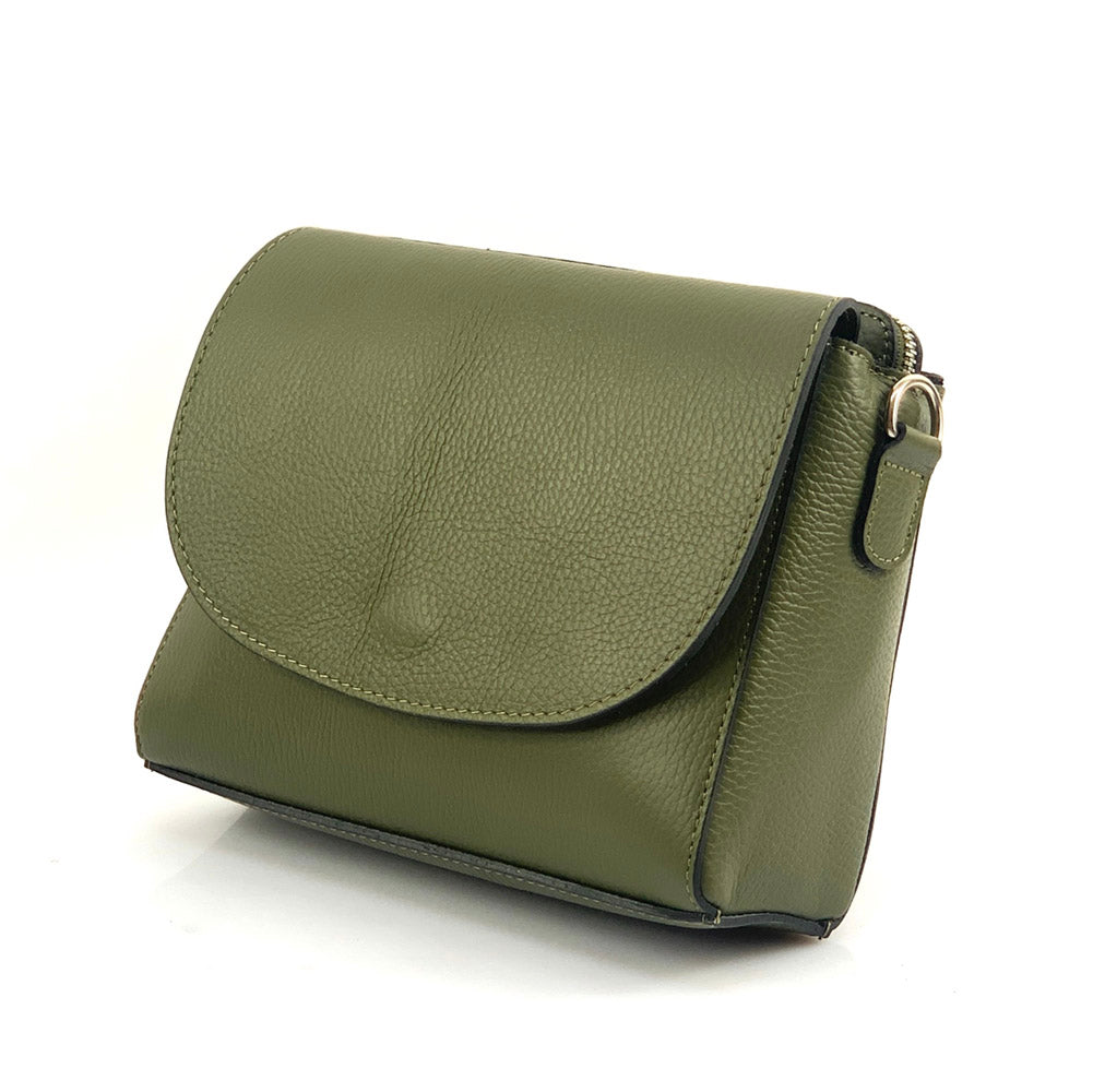 Ester Leather Shoulder Bag - Made In Italy