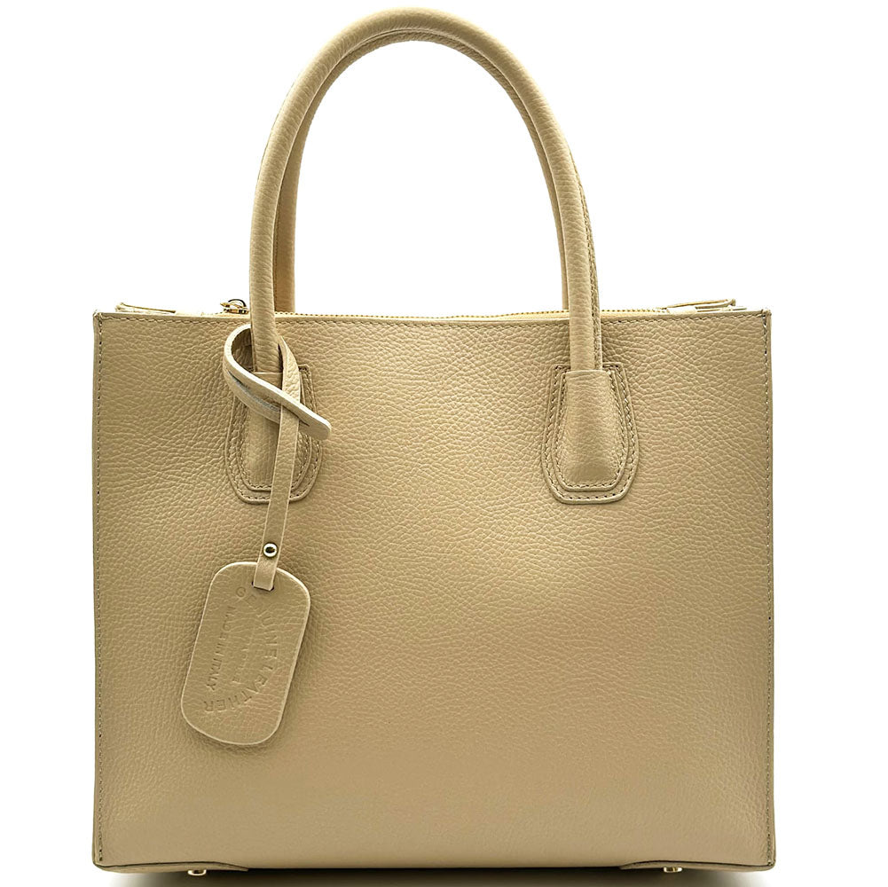 Corinna Leather Tote Bag - Made In Italy